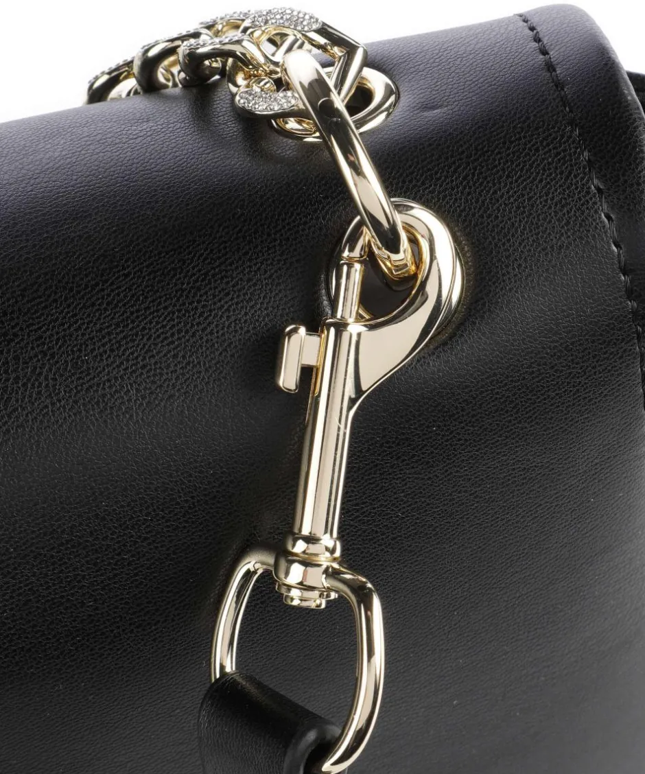 Love Moschino Crossbody Bags-Strass Heart Chain Crossbody bag imitation leather