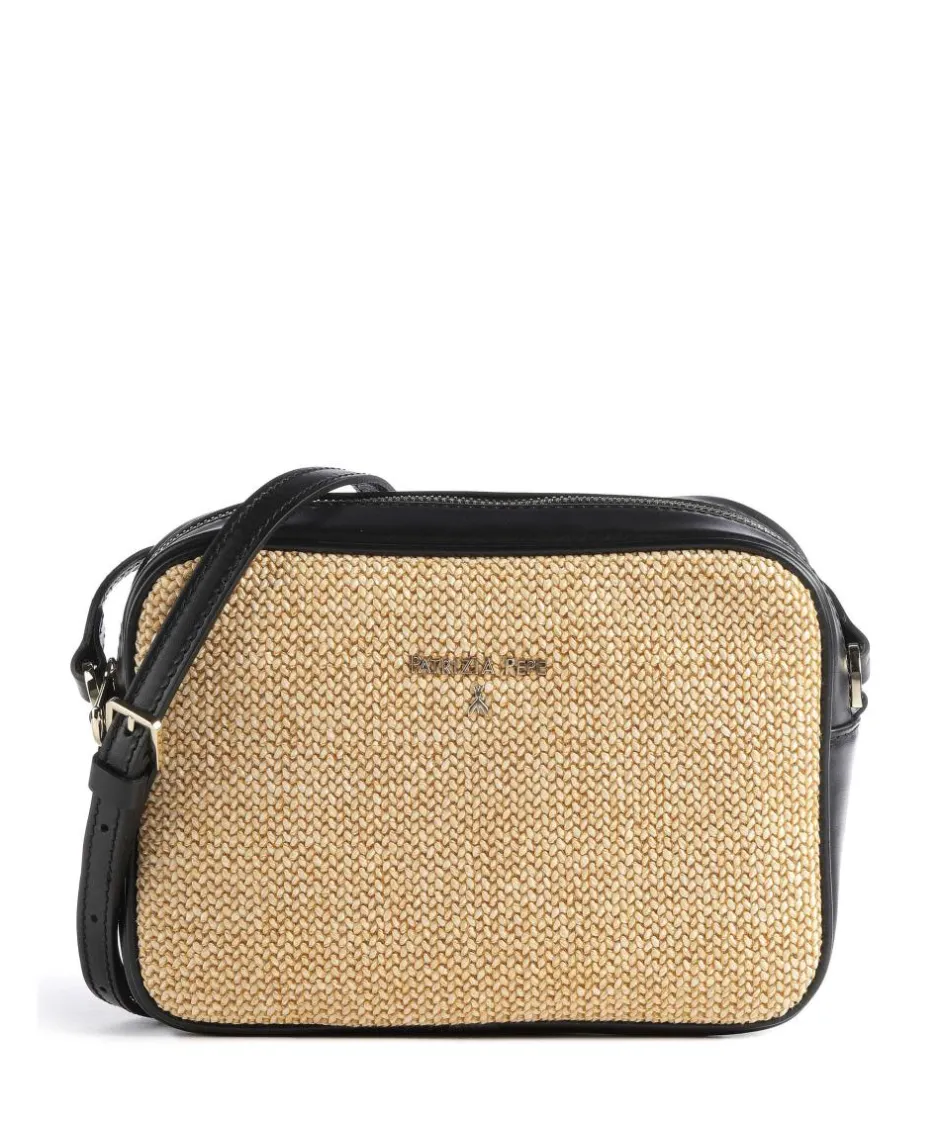 Patrizia Pepe Crossbody Bags-Straw Crossbody bag polypropylene, polyester