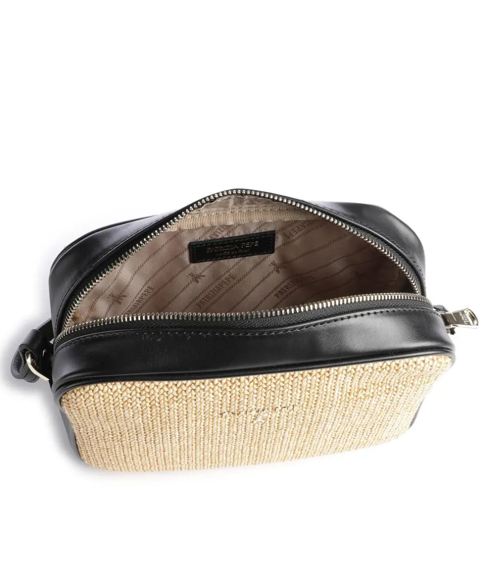 Patrizia Pepe Crossbody Bags-Straw Crossbody bag polypropylene, polyester