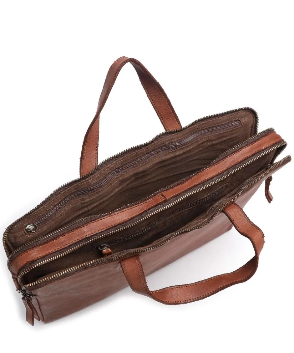 Harold Business- & Laptop Bags-Submarine Briefcase 15″ grained leather