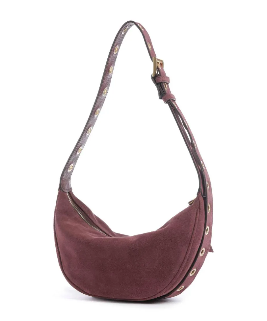 Abro Shoulder Bags|Crossbody Bags-Suede By My Side Small Shoulder bag brushed leather