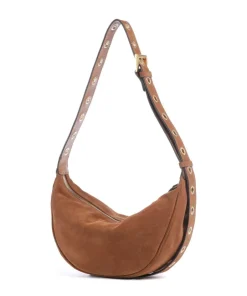 Abro Shoulder Bags|Crossbody Bags-Suede By My Side Small Shoulder bag brushed leather