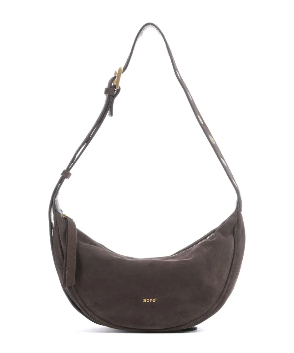 Abro Shoulder Bags|Crossbody Bags-Suede By My Side Small Shoulder bag brushed leather