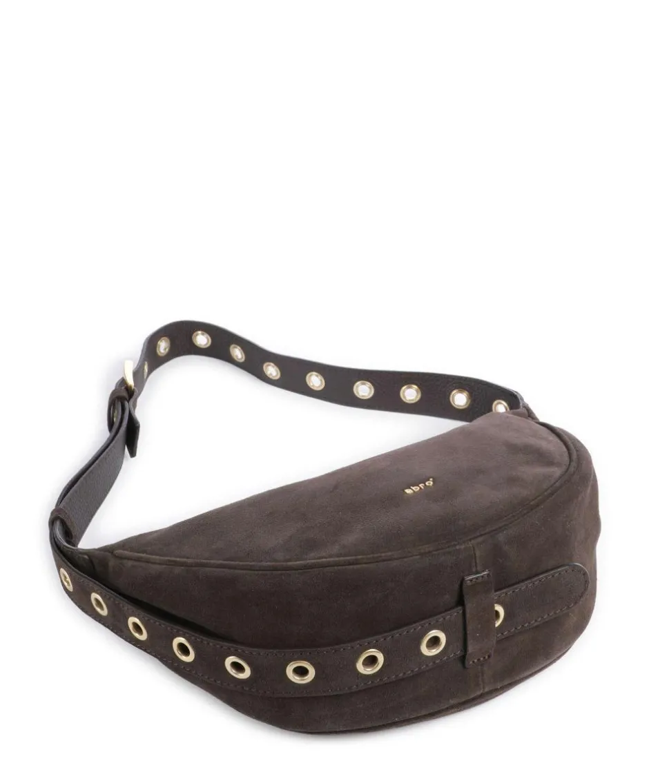 Abro Shoulder Bags|Crossbody Bags-Suede By My Side Small Shoulder bag brushed leather