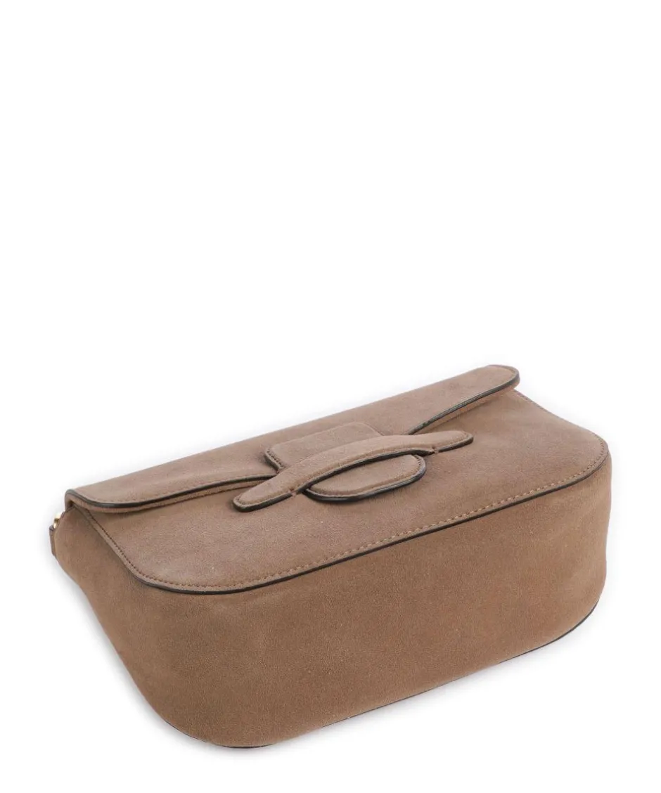 Abro Shoulder Bags|Crossbody Bags-Suede Camilla Shoulder bag brushed leather
