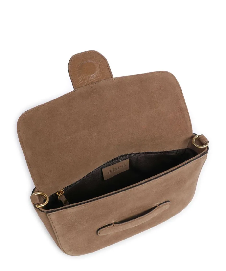 Abro Shoulder Bags|Crossbody Bags-Suede Camilla Shoulder bag brushed leather