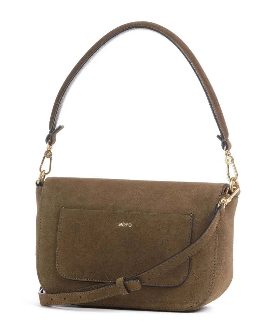 Abro Shoulder Bags|Crossbody Bags-Suede Camilla Shoulder bag brushed leather