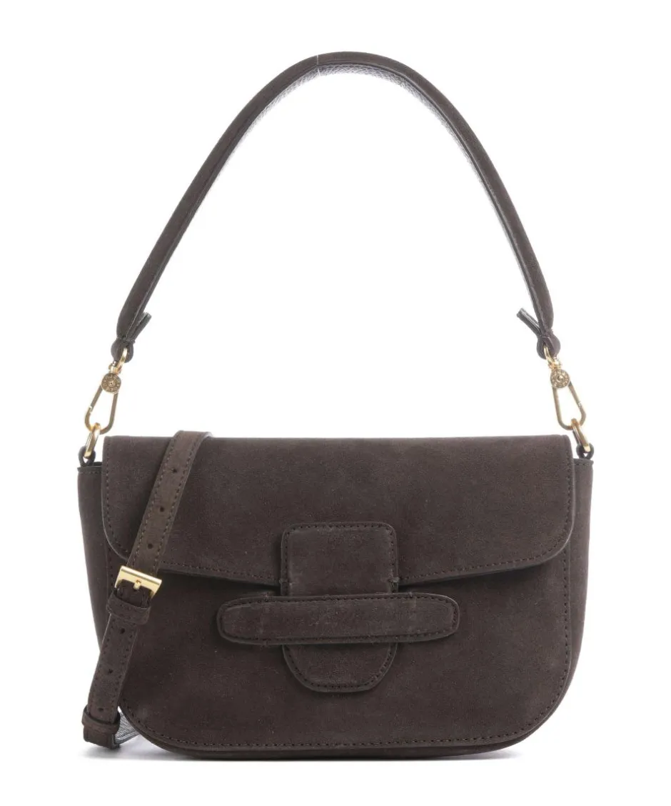Abro Shoulder Bags|Crossbody Bags-Suede Camilla Shoulder bag brushed leather