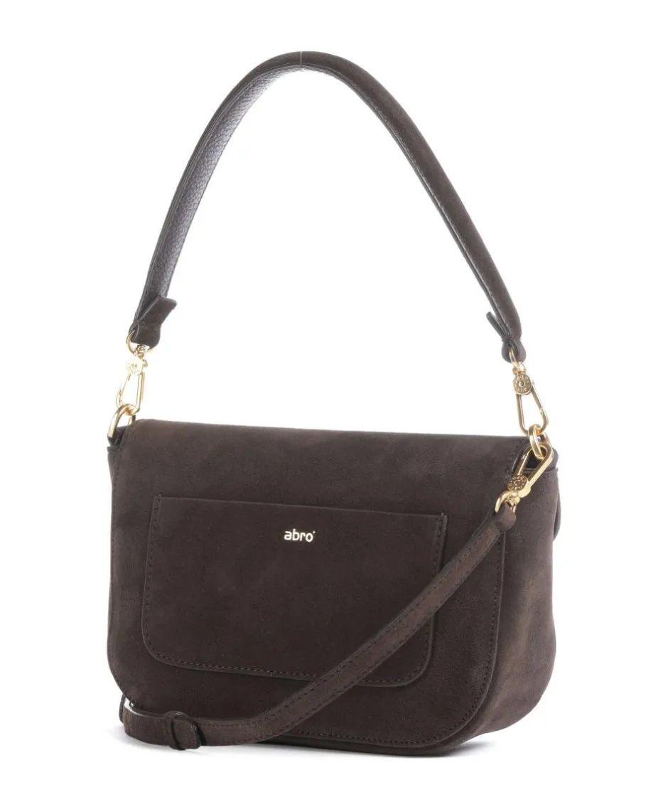 Abro Shoulder Bags|Crossbody Bags-Suede Camilla Shoulder bag brushed leather
