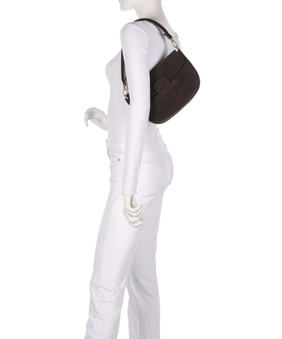 Abro Shoulder Bags|Crossbody Bags-Suede Camilla Shoulder bag brushed leather