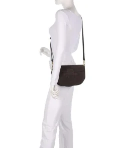 Abro Shoulder Bags|Crossbody Bags-Suede Camilla Shoulder bag brushed leather