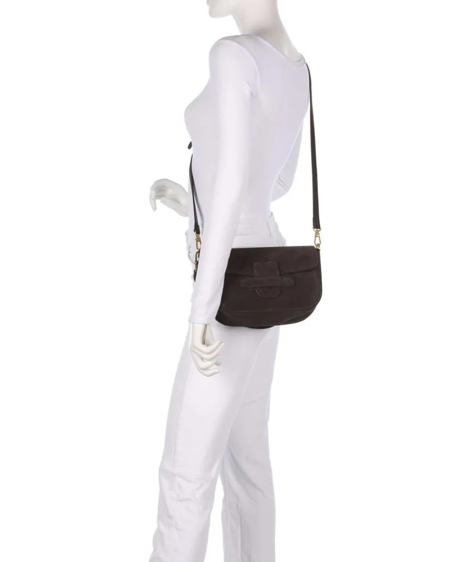 Abro Shoulder Bags|Crossbody Bags-Suede Camilla Shoulder bag brushed leather