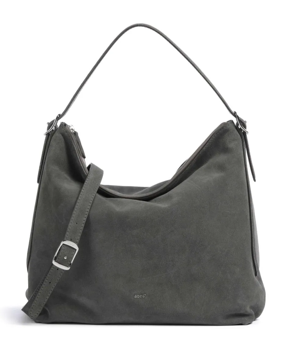 Abro Shoulder Bags|Hobo Bags-Suede Carina Hobo bag brushed leather
