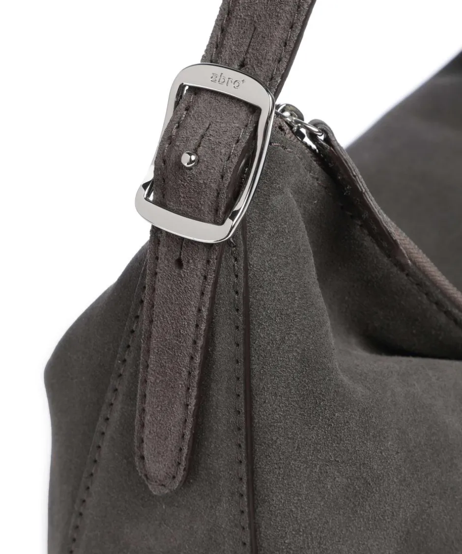 Abro Shoulder Bags|Hobo Bags-Suede Carina Hobo bag brushed leather