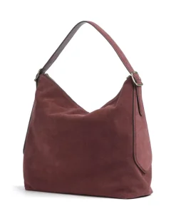 Abro Shoulder Bags|Hobo Bags-Suede Carina Hobo bag brushed leather