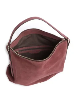Abro Shoulder Bags|Hobo Bags-Suede Carina Hobo bag brushed leather