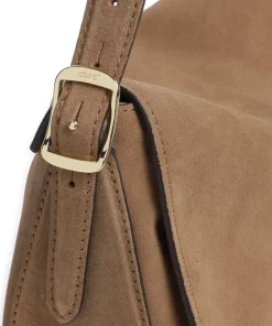 Abro Shoulder Bags|Hobo Bags-Suede Carina Hobo bag brushed leather