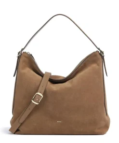 Abro Shoulder Bags|Hobo Bags-Suede Carina Hobo bag brushed leather