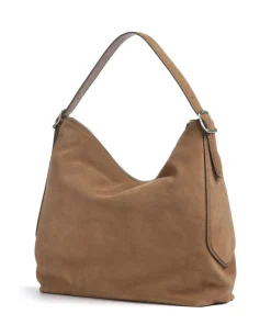 Abro Shoulder Bags|Hobo Bags-Suede Carina Hobo bag brushed leather