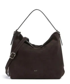 Abro Shoulder Bags|Hobo Bags-Suede Carina Hobo bag brushed leather