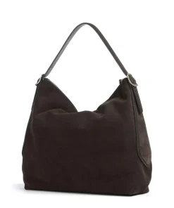 Abro Shoulder Bags|Hobo Bags-Suede Carina Hobo bag brushed leather