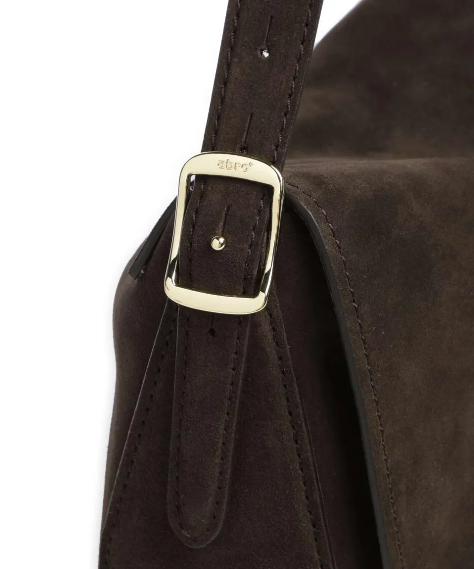 Abro Shoulder Bags|Hobo Bags-Suede Carina Hobo bag brushed leather