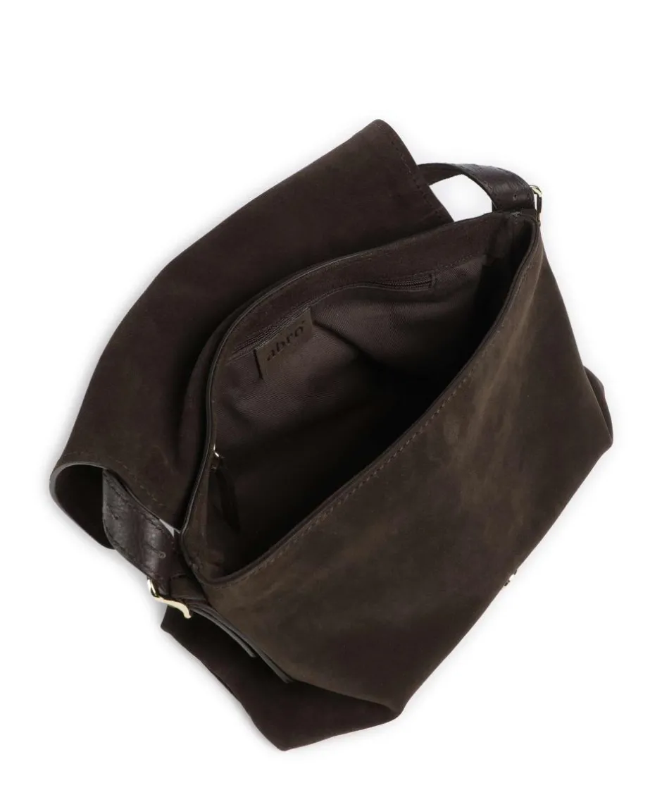 Abro Shoulder Bags|Hobo Bags-Suede Carina Hobo bag brushed leather