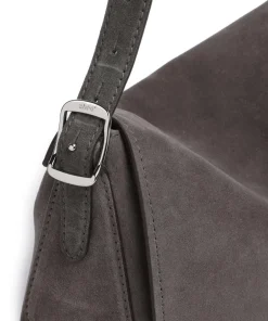 Abro Shoulder Bags|Hobo Bags-Suede Carina Hobo bag brushed leather