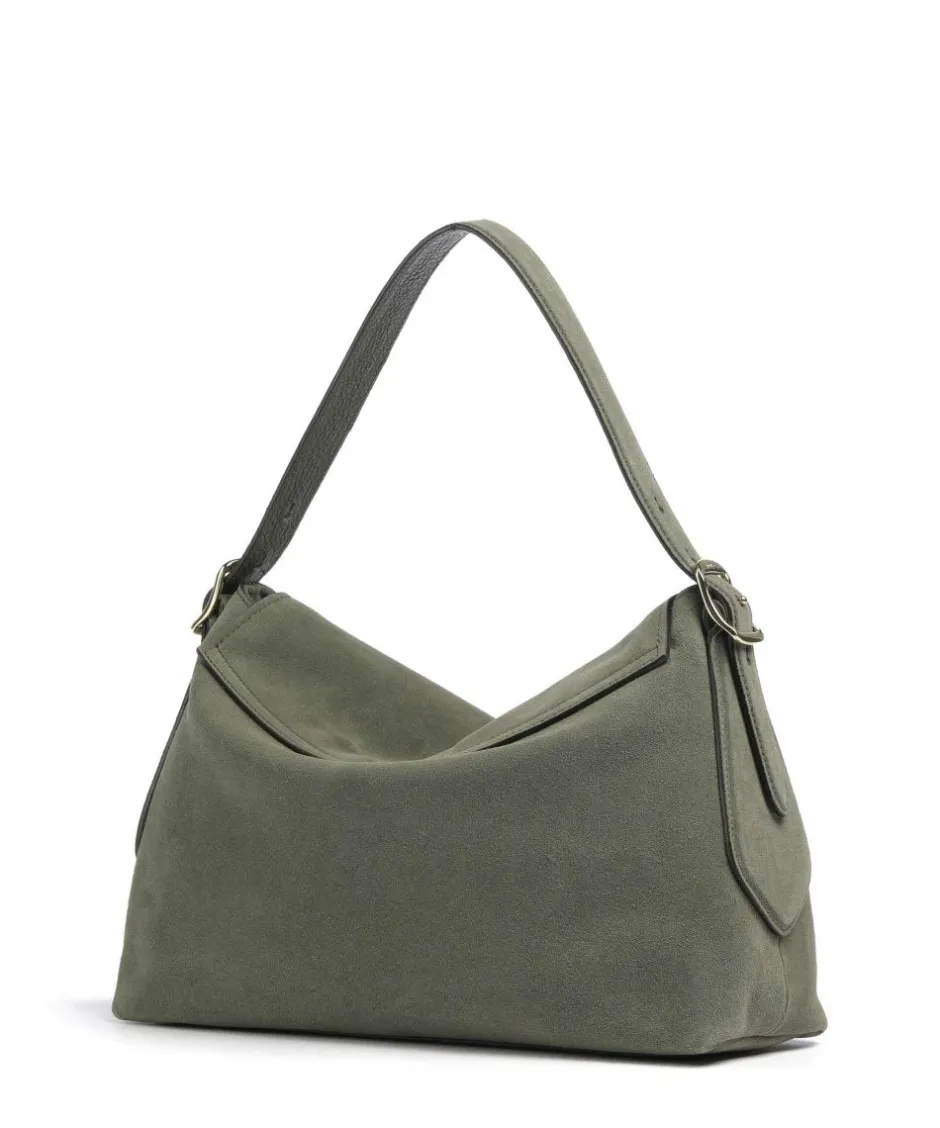 Abro Shoulder Bags|Hobo Bags-Suede Carina Hobo bag brushed leather
