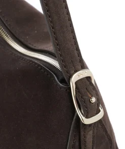 Abro Shoulder Bags|Crossbody Bags-Suede Carina Shoulder bag brushed leather