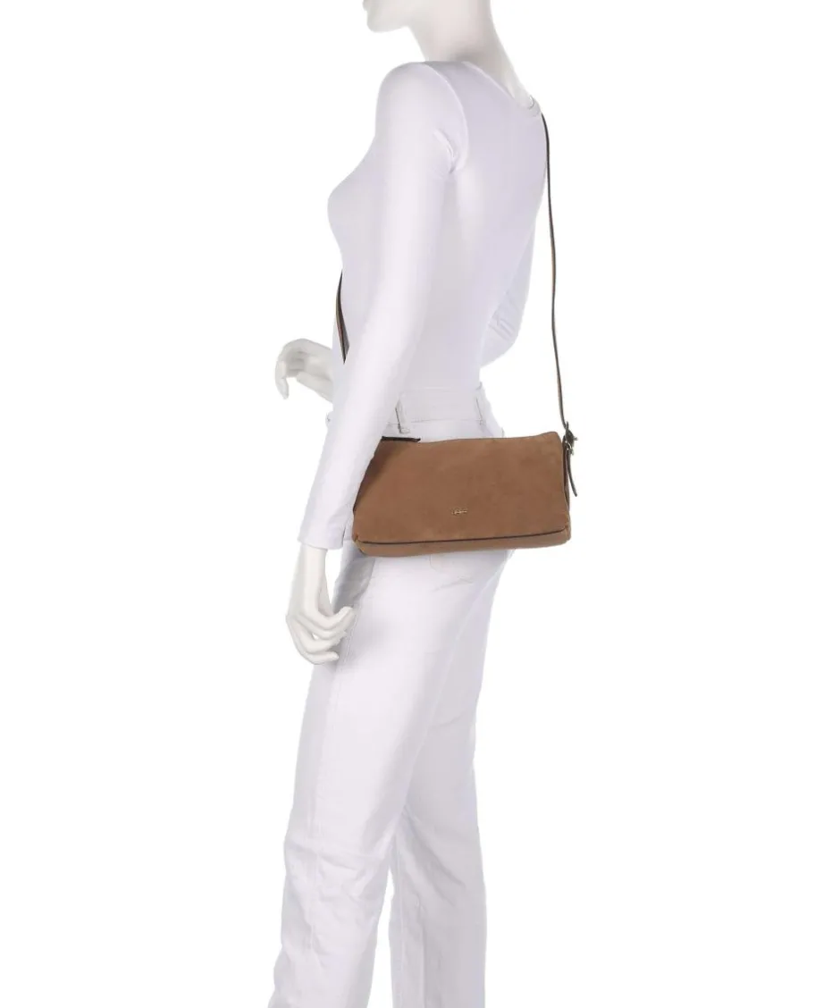 Abro Shoulder Bags|Crossbody Bags-Suede Carina Shoulder bag brushed leather