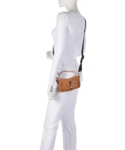 Núnoo Handbags|Crossbody Bags-Suede Helena Crossbody bag brushed leather
