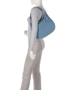 Abro Shoulder Bags|Hobo Bags-Suede Juna Hobo bag brushed cow leather