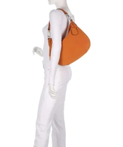 Abro Shoulder Bags|Hobo Bags-Suede Juna Small Hobo bag brushed leather