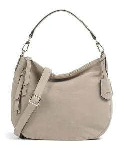 Abro Shoulder Bags|Hobo Bags-Suede Juna Small Hobo bag brushed leather