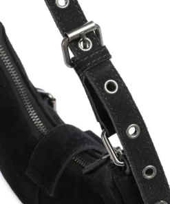 Núnoo Shoulder Bags-Suede Palma Shoulder bag brushed leather