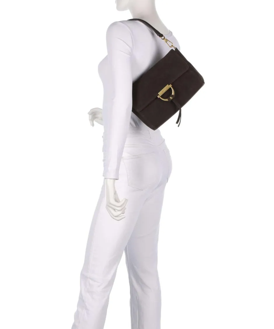 Abro Shoulder Bags|Crossbody Bags-Suede Temi Shoulder bag brushed leather