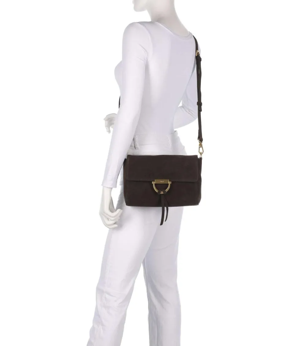 Abro Shoulder Bags|Crossbody Bags-Suede Temi Shoulder bag brushed leather