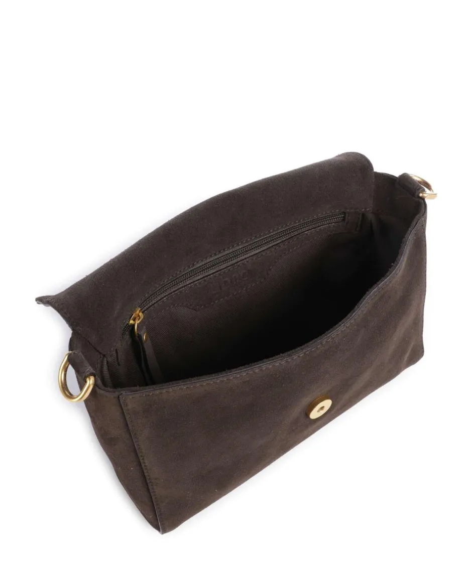 Abro Shoulder Bags|Crossbody Bags-Suede Temi Shoulder bag brushed leather