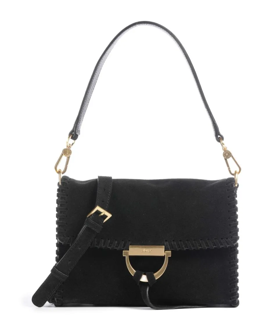 Abro Shoulder Bags|Crossbody Bags-Suede Temi Stitch Shoulder bag brushed leather
