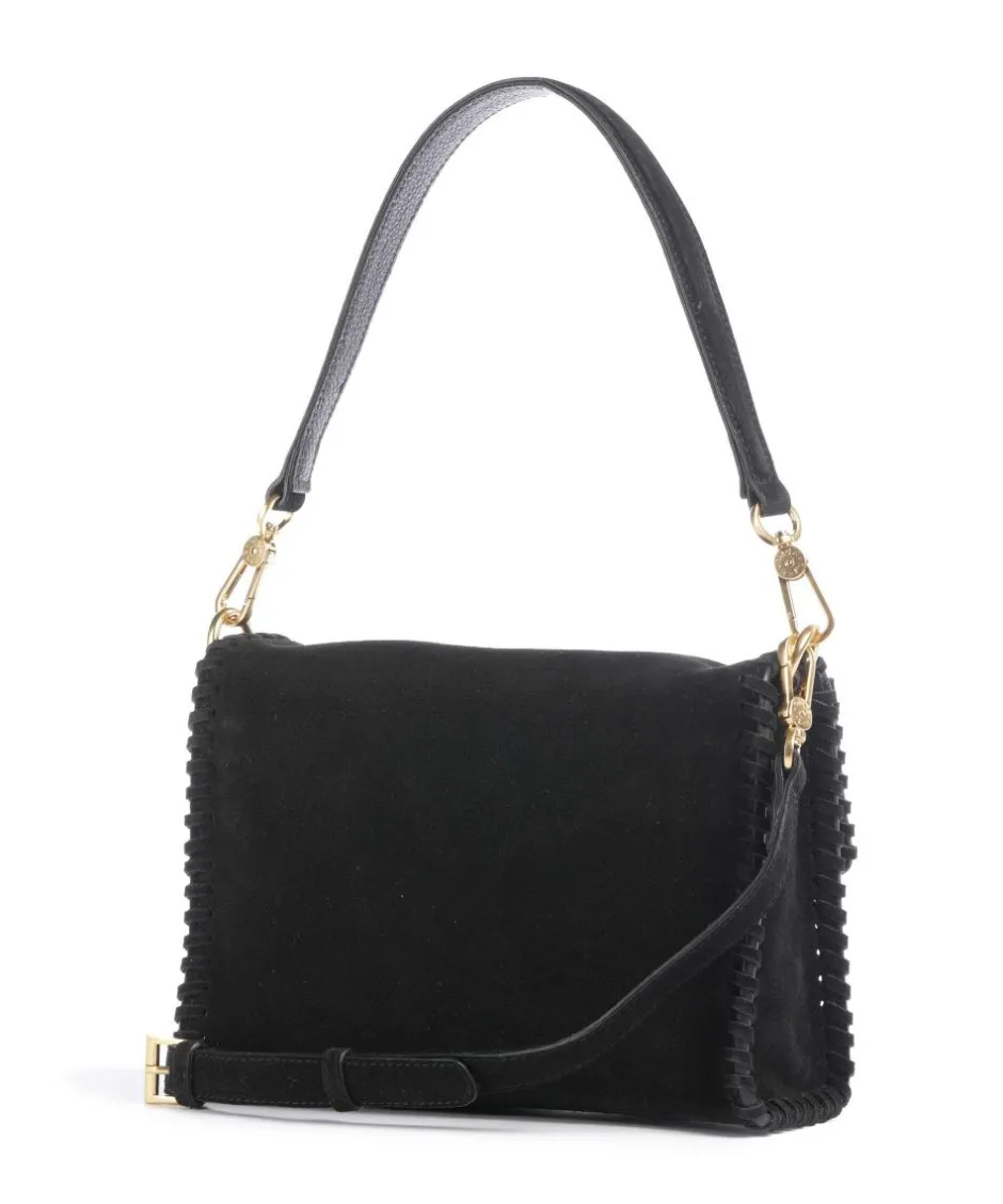 Abro Shoulder Bags|Crossbody Bags-Suede Temi Stitch Shoulder bag brushed leather
