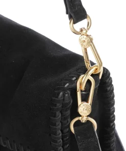 Abro Shoulder Bags|Crossbody Bags-Suede Temi Stitch Shoulder bag brushed leather