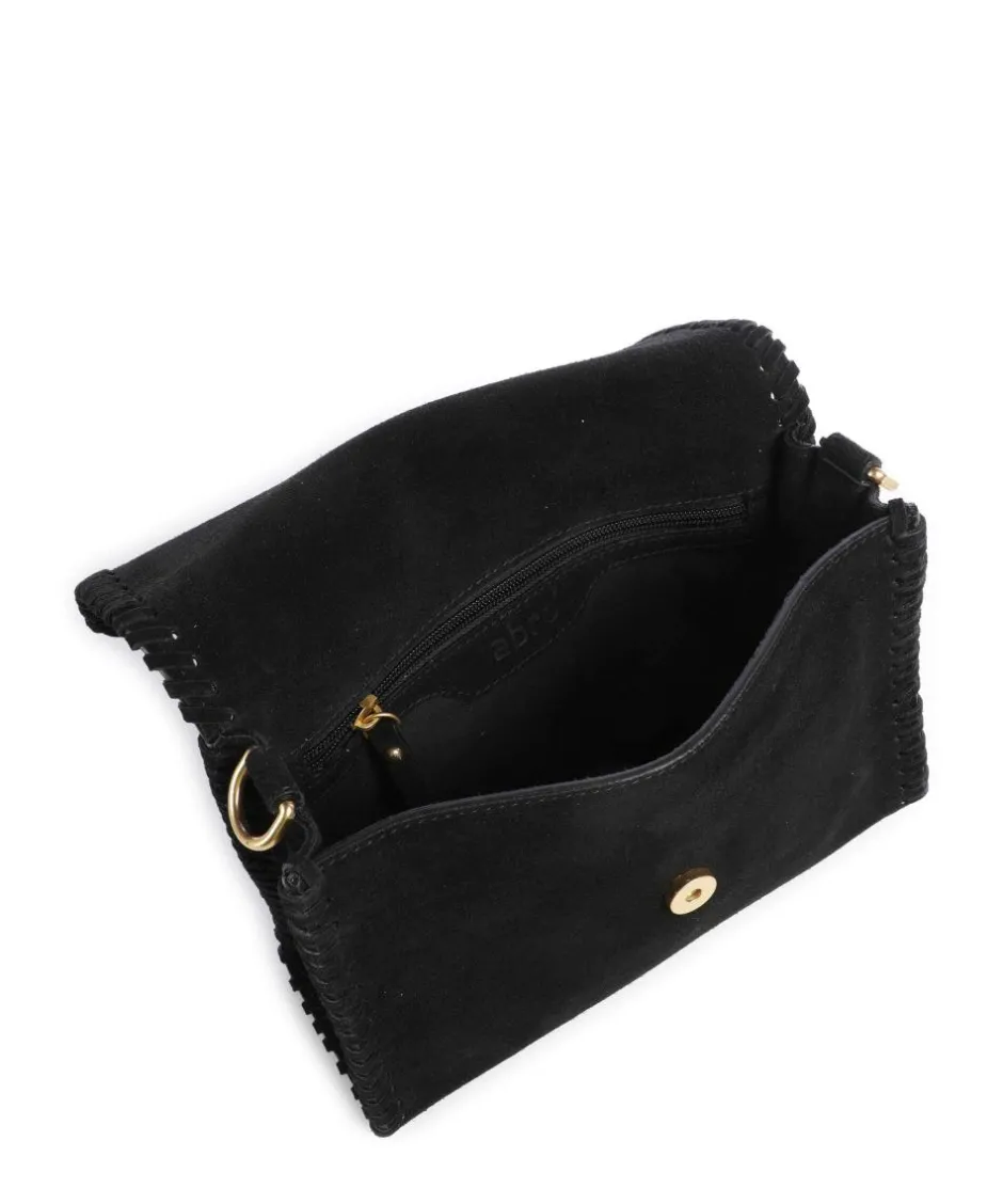 Abro Shoulder Bags|Crossbody Bags-Suede Temi Stitch Shoulder bag brushed leather