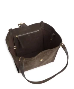 Abro Tote Bags-Suede Temi Tote bag brushed leather