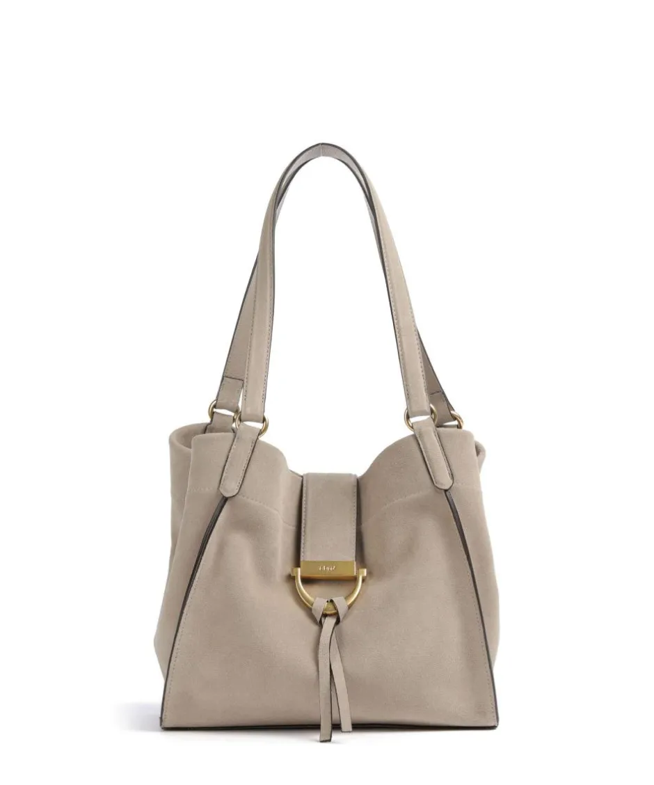 Abro Tote Bags-Suede Temi Tote bag brushed leather