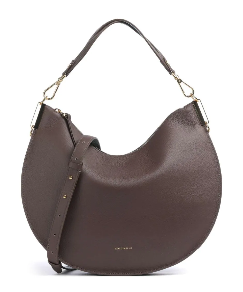 Coccinelle Shoulder Bags|Hobo Bags-Sunup Hobo bag grained cow leather