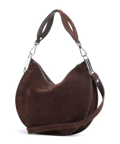 Coccinelle Shoulder Bags|Hobo Bags-Sunup Suede Hobo bag brushed leather