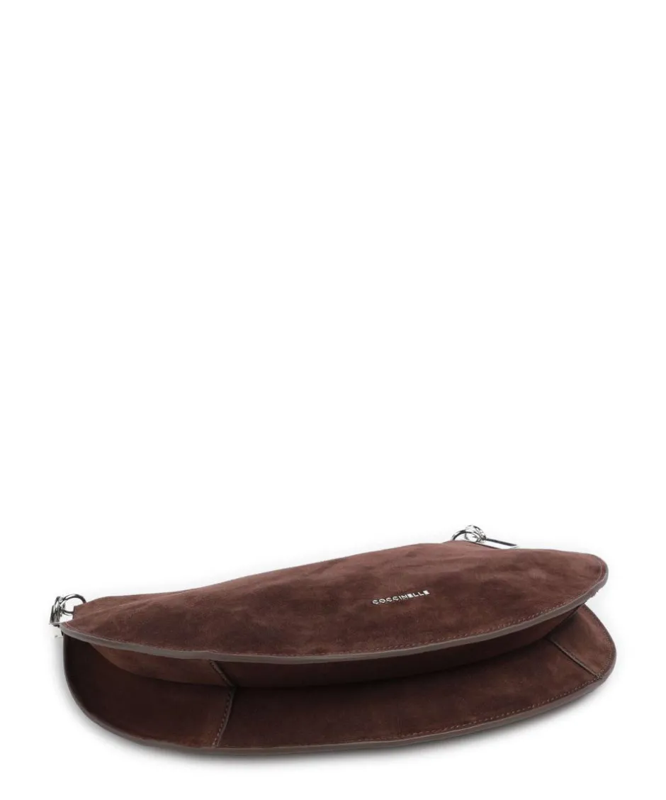 Coccinelle Shoulder Bags|Hobo Bags-Sunup Suede Hobo bag brushed leather