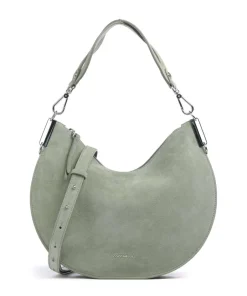 Coccinelle Shoulder Bags|Hobo Bags-Sunup Suede Hobo bag brushed leather