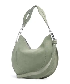 Coccinelle Shoulder Bags|Hobo Bags-Sunup Suede Hobo bag brushed leather